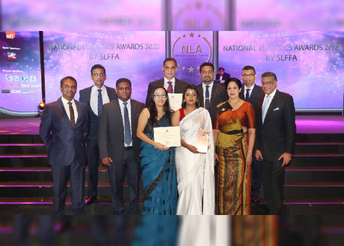Stellar performance from Aitken Spence Maritime Freight and Logistics at the National Logistics Awards (NLA) by SLFFA
