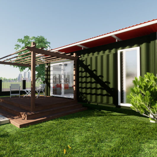 Conceptual Design of eco-friendly contemporary living space